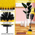 HASTHIP® 5Pcs Drill Brush Scrubber Set, Power Scrubber Brush Attachment, Multi-Function Cleaning Kit for Bathroom, Shower, Tile, Floor, Kitchen, Car Wheel, Upholstery (Drill Not Included)