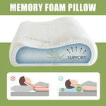HASTHIP Sleeping Pillow for Neck Support with Ergonomic Contour Design and Bamboo Fiber Cover