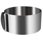 HASTHIP Cake Ring for Mousse and Dessert Baking featuring Adjustable 6 to 12 in Size | 3.14 in Deep Stainless Steel Mold