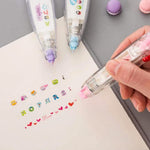 HASTHIP Correction Tape for Scrapbooking and Journals with Smooth Roller Mechanism 4Pcs 0.6cm×4m | Cute Cartoon Decorative Edging for DIY Crafts