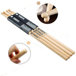 7A Drum Sticks Maple Drumsticks, 2 Pair 15.5inch Drum Sticks Set, Wood Drumsticks Drum Accessories for Adults & Youth, Oval Wood Tip, Perfect for Pros and Beginners