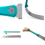 HASTHIP Hand Saw for Woodworking and Gardening featuring Ergonomic Wooden Grip | 17.7 in SK-4 Steel Blade