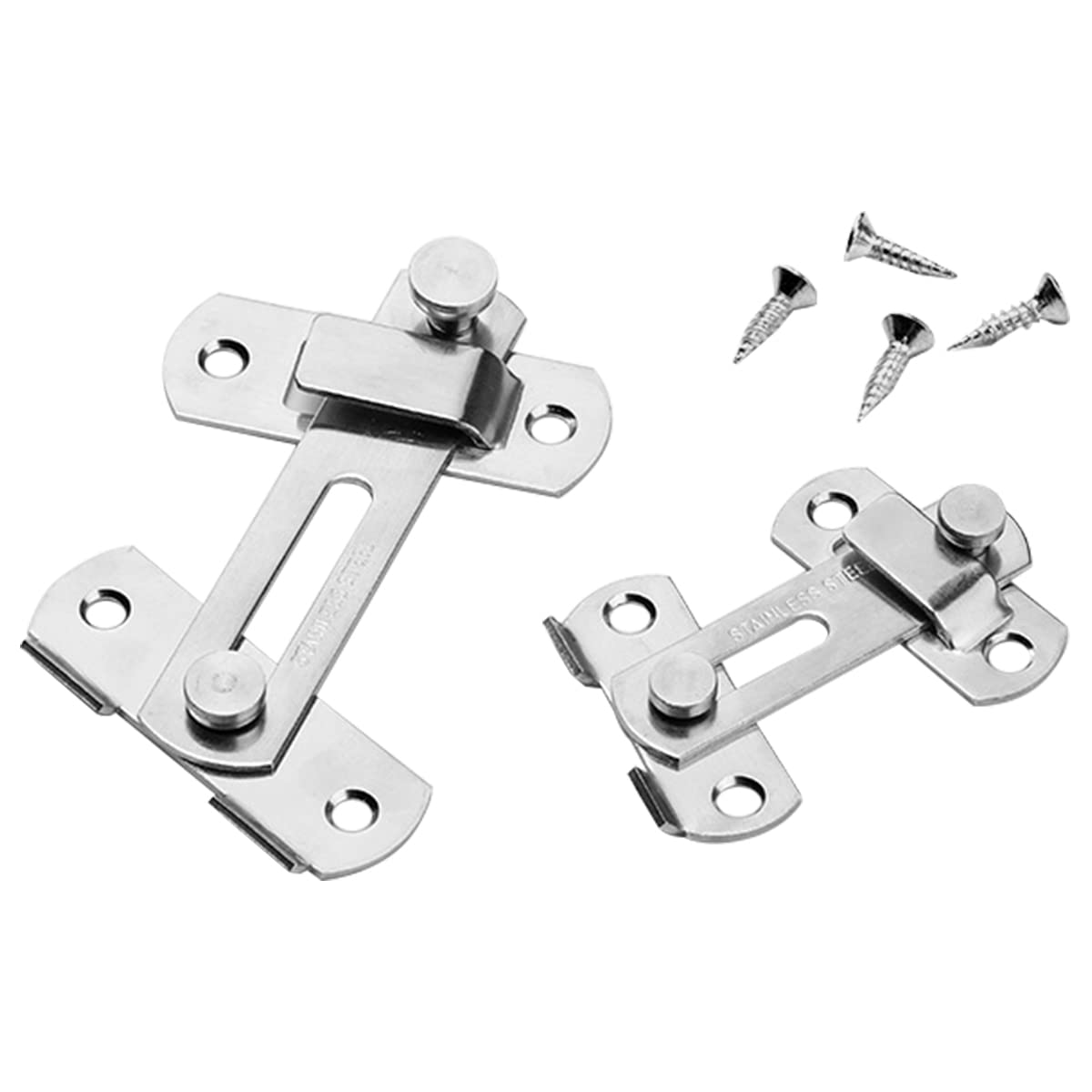 HASTHIP Flip Latch Gate Lock for Doors and Cabinets featuring 3 Inch Stainless Steel Bar | Quick Installation and Corrosion Resistant Design