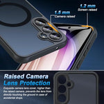 HASTHIP® Phone Case for Samsung Galaxy S23 FE Fashion Slim Phone Cover Support Magnetic Wireless Charging Anti-Scratch Protective Case Shockproof Matte Phone Covers for Galaxy S23 FE Black