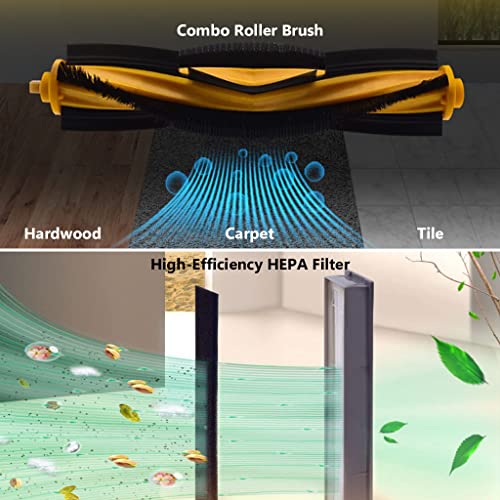 HASTHIP® 25Pcs Replenishment Kit, Replacement Parts Replacement Accessories Compatible with Ecovacs Deebot OZMO T8 AIVI T8 Max N8 PRO N8 Pro Plus Series Cleaning Tool and Accessories
