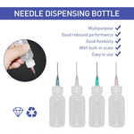 HASTHIP Needle Tip Glue Bottles Set for Craft Projects with 41PCS & Precision Tips | 30ml 50ml 100ml Plastic Squeeze Applicators