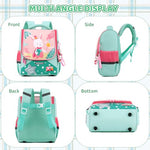 HASTHIP® BrandName Toddler Girls Backpack Cartoon Bunny, Waterproof Nylon Preschool Bag, Padded Strap Kindergarten Bookbag for Kids 3-5 Years, Lightweight Travel School Pack