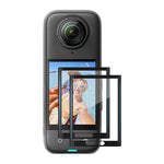 HASTHIP® Protector de Pantalla 2 Pack para Insta360 X5 / X4, Vidrio Templado 9H, Ultra HD, Antirrayas, Antiburbujas, Alta Sensibilidad y Fácil Instalación para Cámara 360