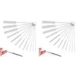 HASTHIP Straw Cleaner Brushes Set for Bottles and Cups 24 pcs 8 in | Stainless Steel and Nylon