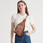 HASTHIP® Sling Bag For Women Men Crossbody Shoulder Tote Blet Bags Backpack Fanny Pack Travel Purse Faux Leather