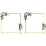 HASTHIP Square Balloon Arch Stand for Wedding and Party Backdrops 200CM Gold Set of 2