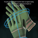 HASTHIP Gardening Gloves for Men and Women with Anti Slip Rubber Coating | 3 Pairs Waterproof and Safe Hand Protection