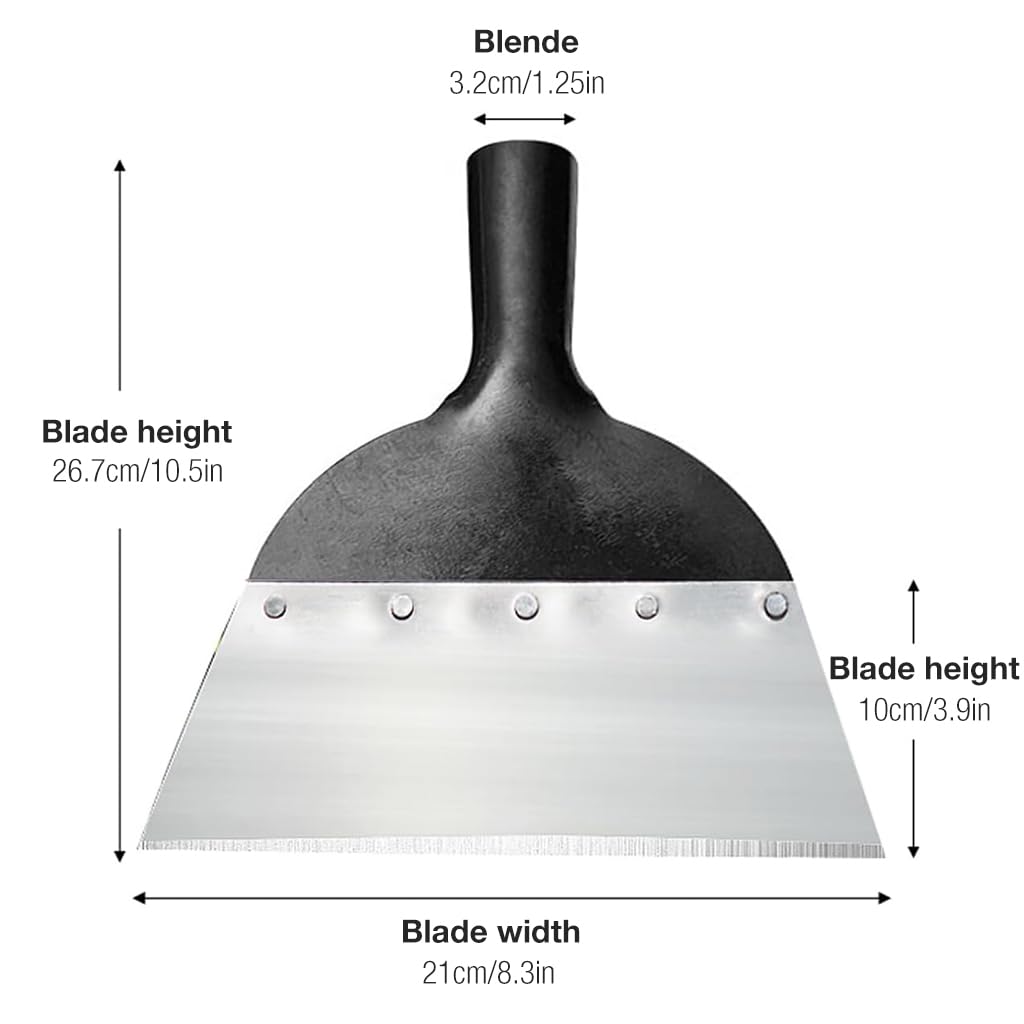 HASTHIP® Heavy Duty Hand Weeder for Weed Removal, Clean Up Animal Waste, Large Metal Shovel Scraper, Mud Remove Tool, Gardening Tools for Home Garden(Without Handle)
