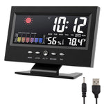HASTHIP Digital Thermometer Hygrometer for Home and Office with Alarm Clock | 0°C–50°C Range and Dual Power Options