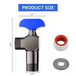 HASTHIP Copper Angle Valve for Shower and Gas Water Heater with Control Knob | All-Copper Wall Inlet Design