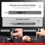 HASTHIP® Electric Screwdriver, Precision Screwdriver Set, 37 in 1 Precision Mini Electric Screwdriver with 30 Bits & Tools Cordless Screwdriver Set with LED USB Power Screwdriver Electric Screwdriver