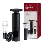 HASTHIP Wine Opener Set for Home and Parties with Ergonomic T Handle and 4PCS Accessories | Stainless Steel Corkscrew and Foil Cutter