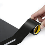 HASTHIP® Kitchen Gap Sealing Tape 1.96 inch x 32.8ft, Waterproof PET Self-adhesive Caulk Strip Black Caulk Strip for Countertops, Sinks, Bathtubs & Edge Protection, Trim to Fit, Peel and Stick