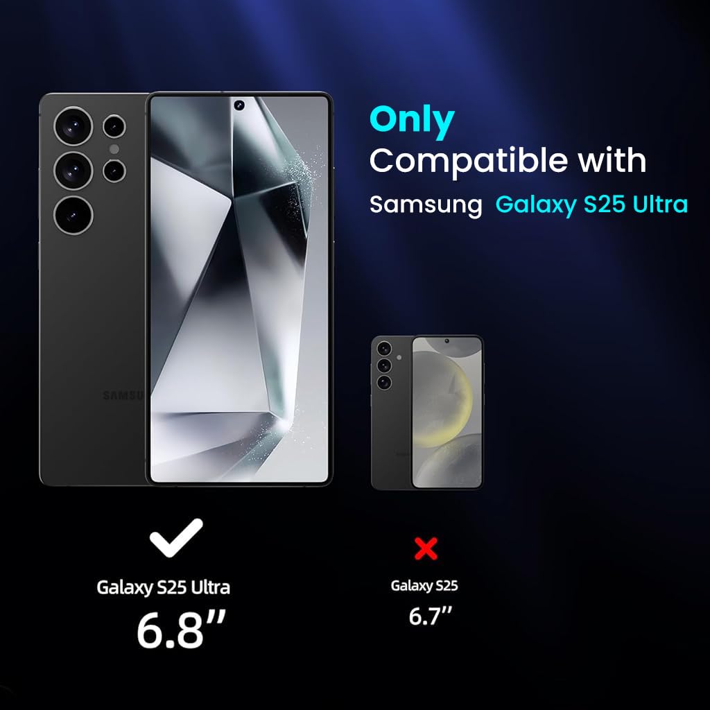HASTHIP® Samsung Galaxy S25 Ultra Screen Protector Privacy [Auto Alignment/Dust Removal],Bubble-Free,[100% Fingerprint Unlock] Easy Installation Full Coverage