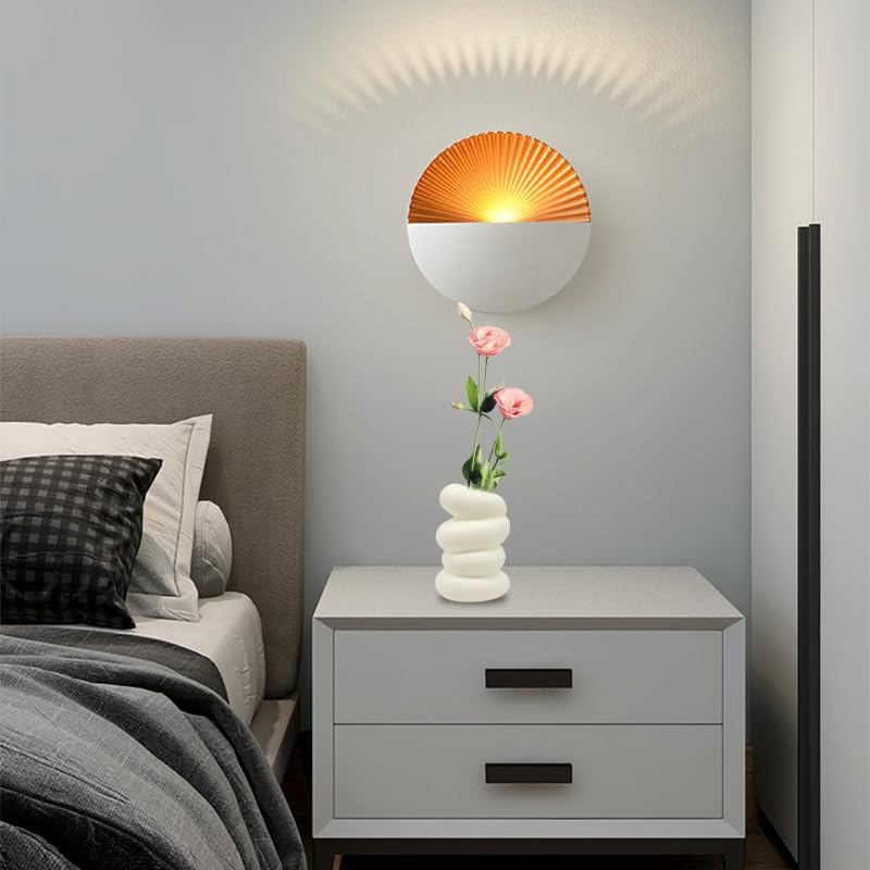 HASTHIP Flower Vase for Living Room with Spiral Shape and 15x9x6cm Size | PP Home Decor