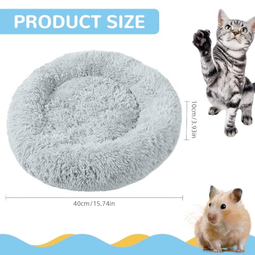 HASTHIP® Paw Inspired Furr-O Burrowing Pet Bed, Cozy Washable Small Animal Hideout Cave, Plush Hamster, Guinea Pig, Rabbit, Ferret, Chinchilla, Hedgehog House, Cage Accessories, Warm Sleeping Nest