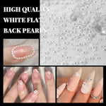 HASTHIP® 3D Nail Charms Crystal Nail Gems for Nail Art, Crystal Bow Nail Art Gems Flat Nail Jewels Decorations Aurora Flowers Chains Nail Stuff for Nail Art Decoration Design DIY Crafting