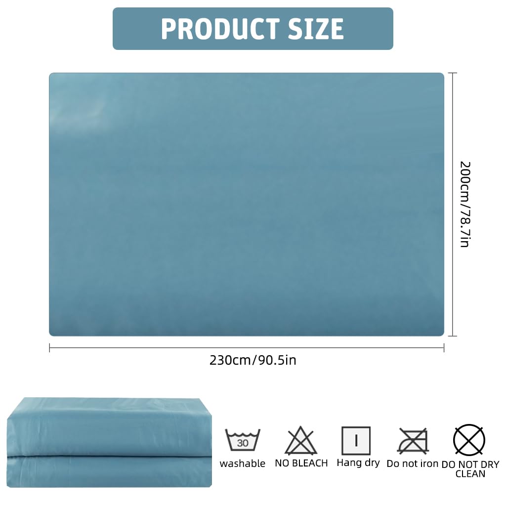 HASTHIP Cooling Duvet Quilt for Double Bed with 200x230cm Reversible Design | Ice-Silk Microfiber Grey and Blue