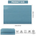 HASTHIP Cooling Duvet Quilt for Double Bed with 200x230cm Reversible Design | Ice-Silk Microfiber Grey and Blue