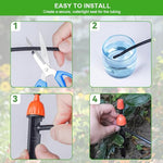 HASTHIP® 2 in 1 Drip Irrigation Emitters and Atomizing Nozzle for 1/4" Drip Irrigation Tubing