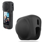 HASTHIP® Funda de Lente de Silicona Compatible con Insta360 X5/X4,Protector Antirayaduras y a Prueba Polvo,Tapa Lente Ajustada para Cámara Acción 360 Accesorio Protección