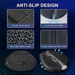 HASTHIP® Gel Seat for Bike, Detachable Gel Pad & 3D Honeycomb Motorcycle Seat Cushion, High Density, Shock Absorption Bike Seat Cover, Breathable, Durable Bike Seat Cushions for Long Drive