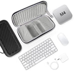 HASTHIP® Brand Storage Case Compatible with Apple Mac mini M4/M4 Pro 2024, Hard EVA Protective Travel Carrying Case with Handle, Anti-Scratch Organizer Box for Magic Keyboard, Mouse, Trackpad and