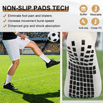 HASTHIP® Athletic Socks for Men Women, Hi-Tech Performance Rubber Anti-Slip and Thicken Cushion Sport Socks Ankle Length Socks for Badminton Soccer Running Gym & Indoor Training