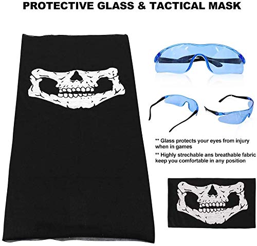 Tactical Vest Kit Compatible With Nerf Guns N-Strike Elite Series Protective Glasses -Blue (1Set), Kid