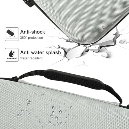 HASTHIP® Estuche de Transporte Compatible con Mac Mini M4/M4 Pro 2024, Funda Protectora EVA Rígida Portátil con Asa, Bolsa de Viaje para Accesorios y Almacenamiento