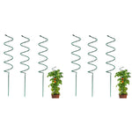 HASTHIP Plant Support Stick for Indoor and Outdoor Planters featuring 6PCS 15.75 in Spiral Metal Stakes