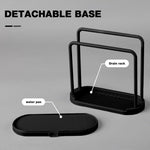 HASTHIP Kitchen Dish Cloth Rack for Countertop Use with Dual Row Drying Design 2PCS