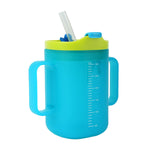 HASTHIP® Taza para Ancianos,Vaso Antiderrames con Asa Doble y Boquilla,Sippy Cup Reutilizable para Personas Mayores Ligera y Fácil de Limpiar Ideal Hogar Cuidado de Mayores