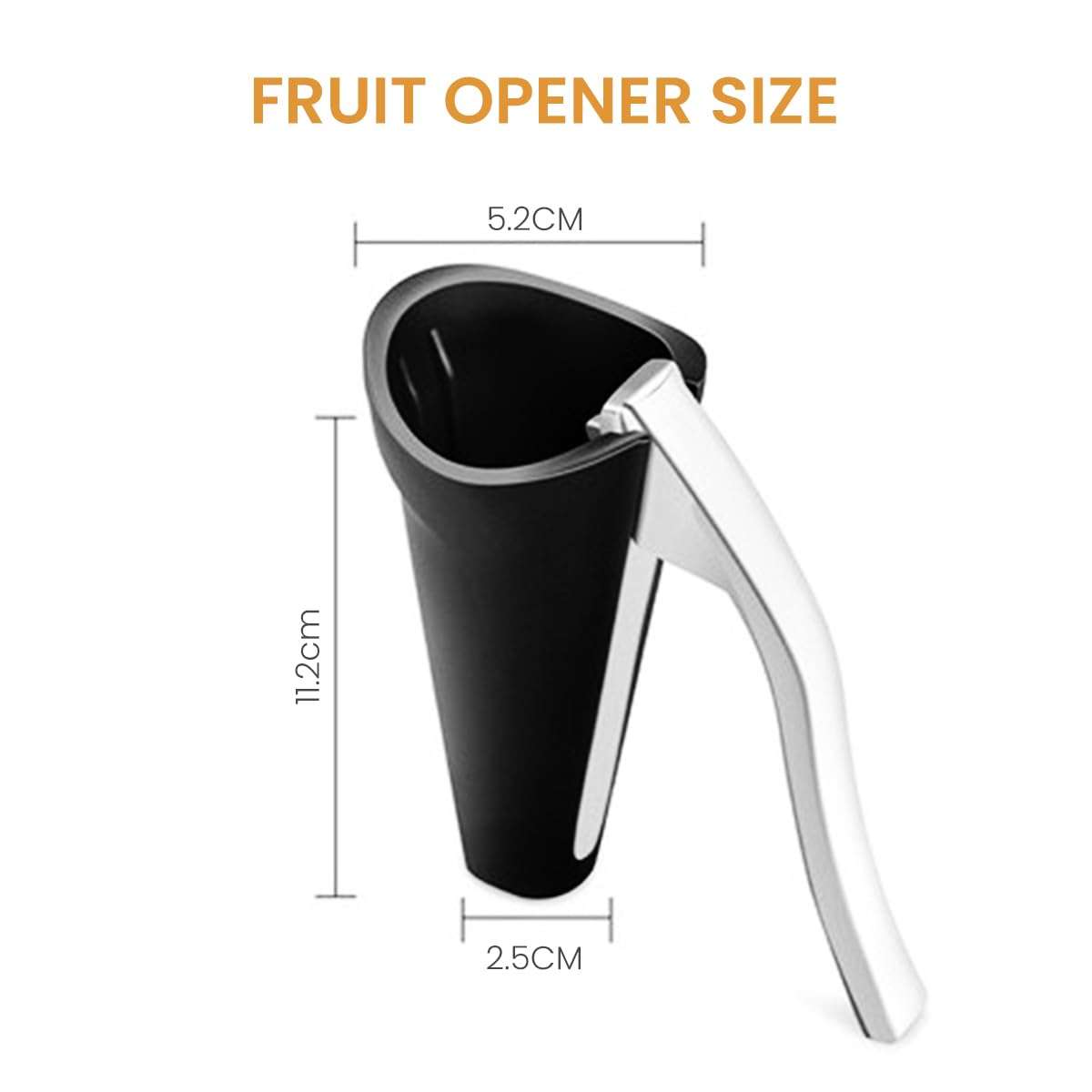 HASTHIP Nutcracker for Walnuts and Hazelnuts with Cone Container | 2PCS Lever Handle Tool