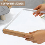 HASTHIP Hand Towel Stand for Countertop with Folding 3 Arms 10.83×0.98×9.84 in | Metal Frame and Wooden Handle