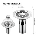 HASTHIP Stainless Steel Floor Drain for Bathroom with Self Closing Anti Odor Design | Fits 4–8.5cm Pipes