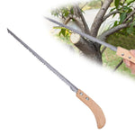 HASTHIP® Gardening Hand Saw Fine 13.9 Inches Wooden Handle Hand Saw Heavy Duty Steel Hand Saw Rugged Triple Razor Tooth Utility Hand Saw for Woodworking, Gardening
