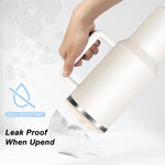 HASTHIP Silicone Tumbler Lid for 40oz Stanley Cup with Phone Holder and Flip‑Top Closure