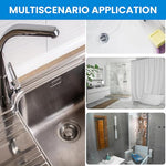 HASTHIP® 1 Roll Kitchen Sink Strainer Steel Hair Catcher Shower Drain Cover Cuttable PVC Mesh Stickers for Bathroom 13 Feet 4.72 Inches Width 3 PCS