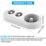 HASTHIP Electric Toothbrush Holder Stand for Bathroom Countertop with 2 Head Slots | Freestanding Organizer