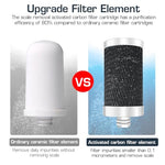 HASTHIP® 304 Stainless Steel Tap Water Filter with Activated Carbon, Leak-Proof Hard Water Softener, Home Kitchen and Bathroom Sink Filtration System