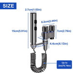 HASTHIP Toilet Spray Gun Kit with Dual Valve Controls and Spring Coiled Hose | Stainless Steel