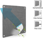 HASTHIP PC Fan Dust Filter for 120mm Case Fans with 20 Screws and PVC Mesh Cover | 5 Pack