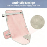 HASTHIP Toddler Airplane Seat Extender with Foldable Cushion, Microfiber Surface and Side Pocket