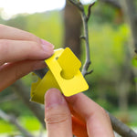 HASTHIP Plant Label Set for Garden Organization featuring 200 pcs PVC Yellow Tags | Writable and Loop Design